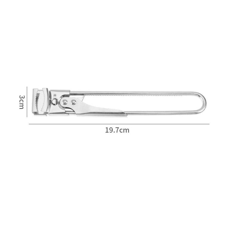 LsCook Adjustable Multi-Function Can Opener Non-Slip Bottle Cap Screwdriver - Short+Non-slip Pad+White Box Packaging
