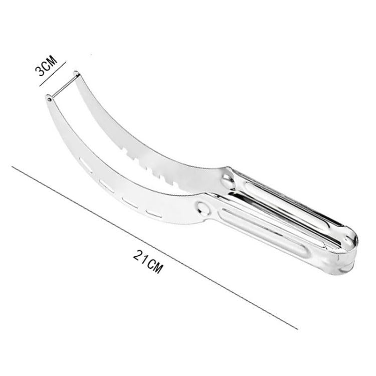 LsCook 430 Thickened Stainless Steel Watermelon Slicer - 0.8mm Thickness Natural Color