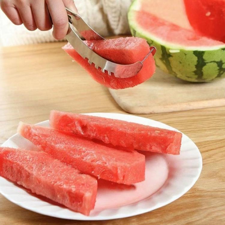 LsCook 430 Thickened Stainless Steel Watermelon Slicer - 0.8mm Thickness Natural Color