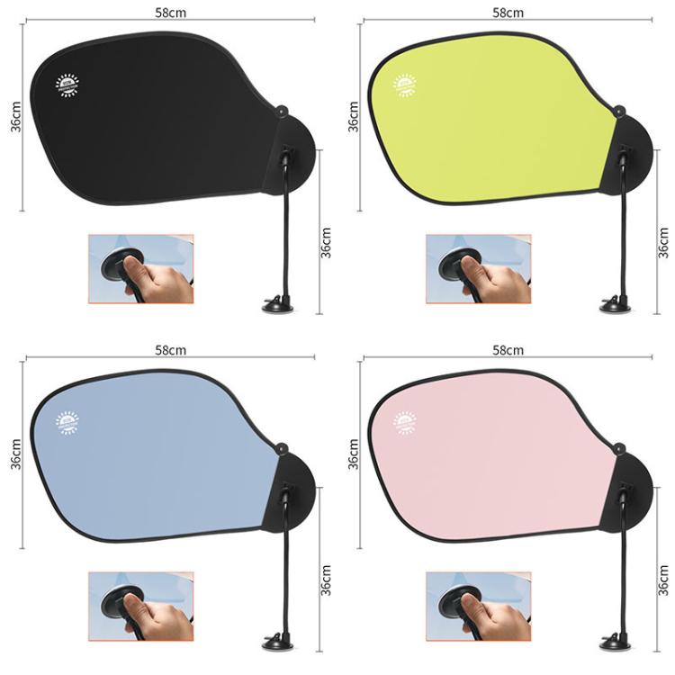 Office Computer Car Sunshade All-Around Anti-Glare Sunblock, Color: Clip-on Green