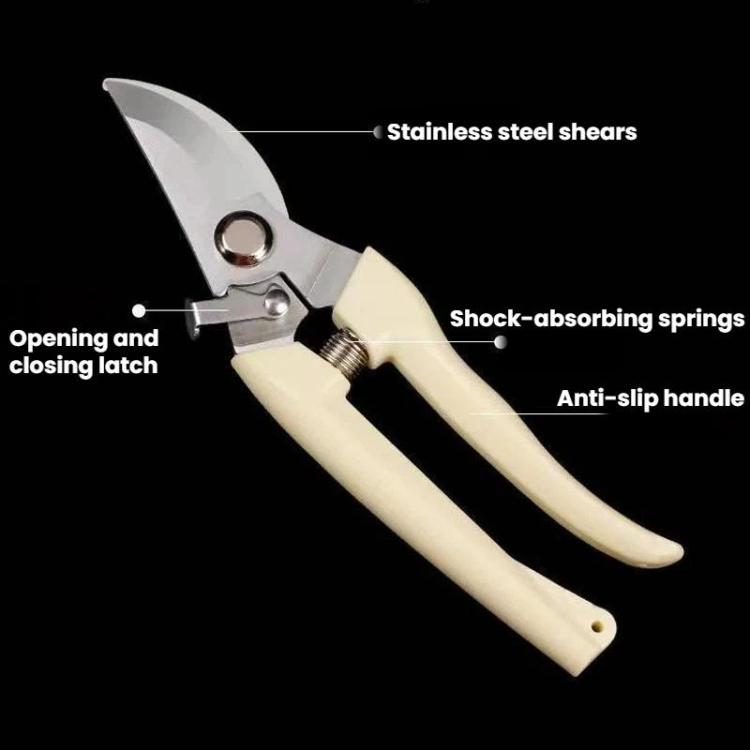 LsCook Heavy-Duty Stainless Steel Pruning Shears Multi-Purpose Gardening Shears