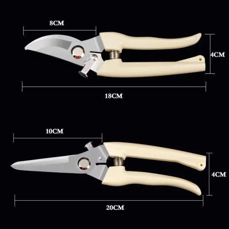 LsCook Heavy-Duty Stainless Steel Pruning Shears Multi-Purpose Gardening Shears