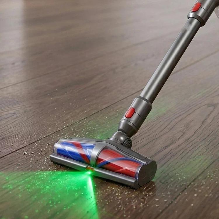 Dual Soft Roller Cleaner Head for Dyson V7 V8 V10 V11 V15 Vacuum Cleaners Motorized Floor Brush Attachment with Green LED Dust Detection - SD16