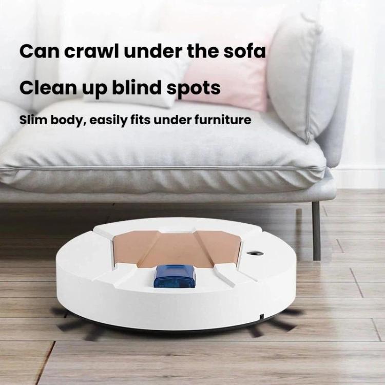 Mini Rechargeable Household Sweeping Robot Smart Vacuum Cleaner Cleaning Machine, Spec: White With Spray
