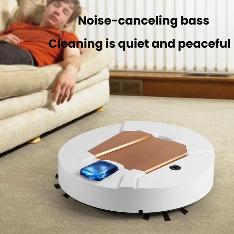 Mini Rechargeable Household Sweeping Robot Smart Vacuum Cleaner Cleaning Machine, Spec: White With Spray
