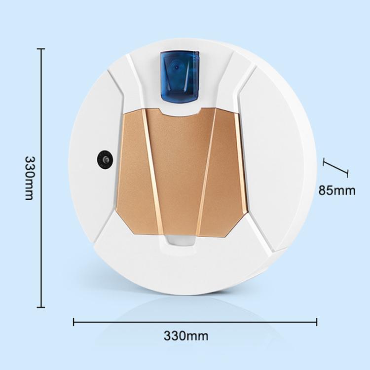 Mini Rechargeable Household Sweeping Robot Smart Vacuum Cleaner Cleaning Machine, Spec: Black