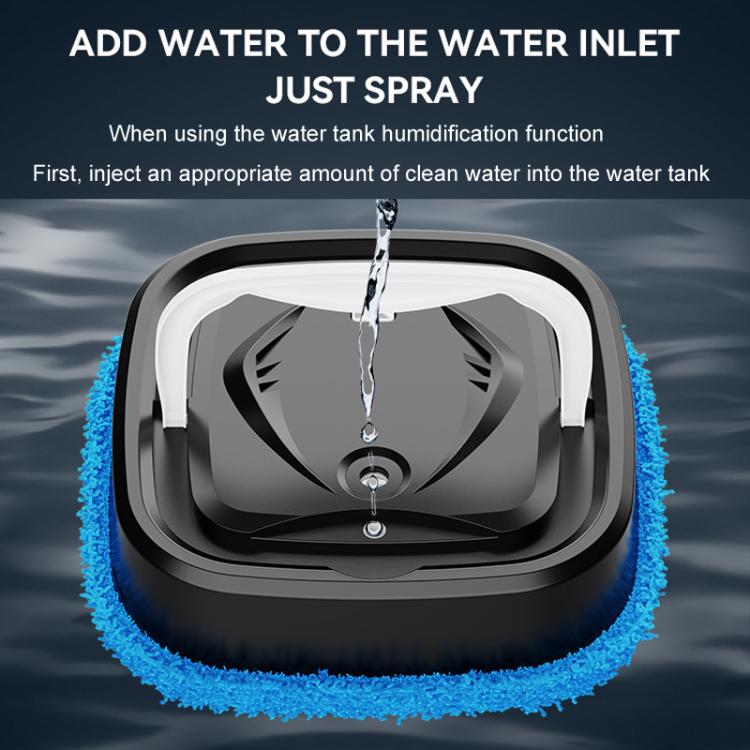 P6 Mini Rechargeable Household Floor Sweeping Robot Smart Multifunctional Floor Mop Cleaner, Spec: Black With 1 Towel