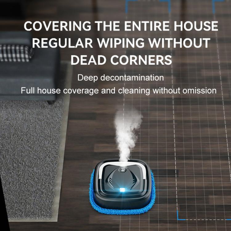 P6 Mini Rechargeable Household Floor Sweeping Robot Smart Multifunctional Floor Mop Cleaner, Spec: White With 3 Towels