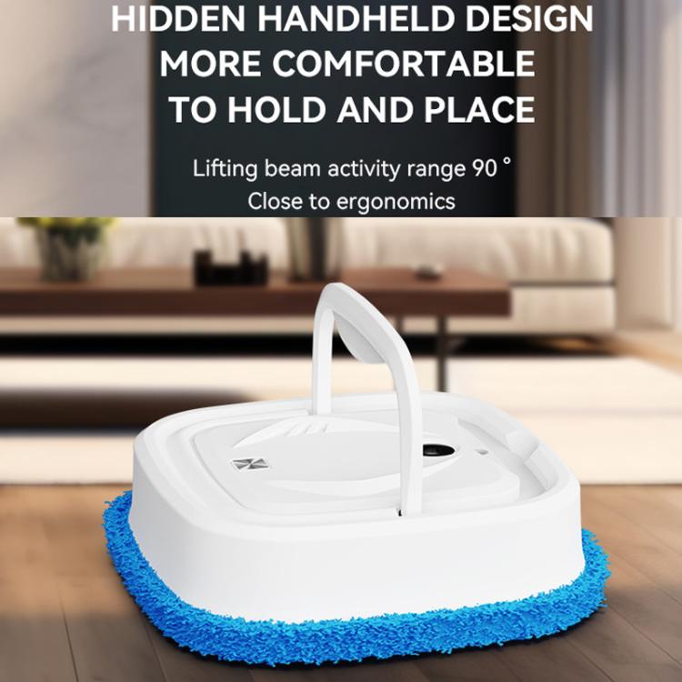 P6 Mini Rechargeable Household Floor Sweeping Robot Smart Multifunctional Floor Mop Cleaner, Spec: Black With 3 Towels