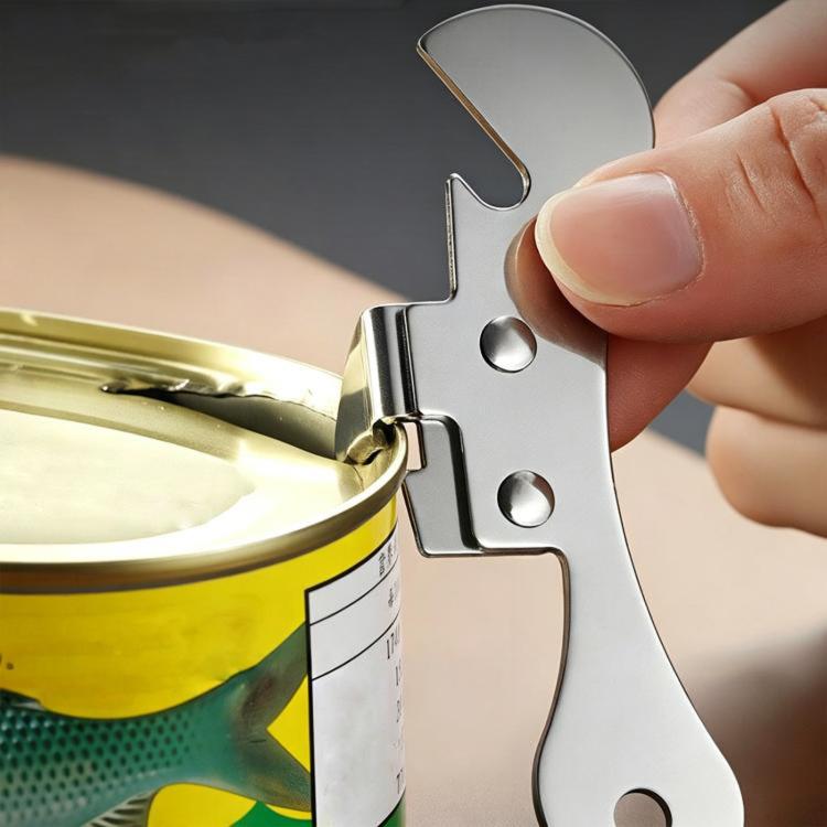 LsCook 420 Stainless Steel Can Opener Compact Bottle Opener - Natural Color