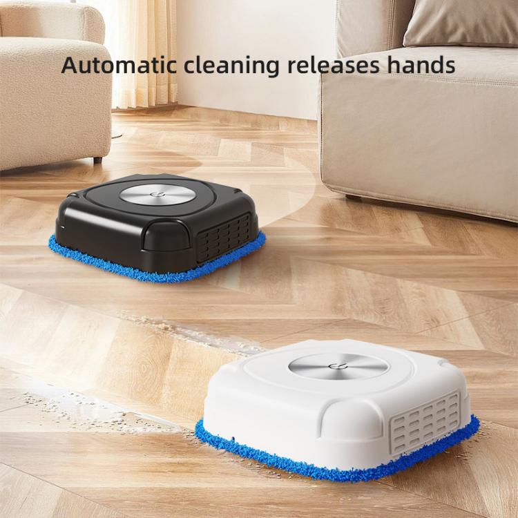 P7 Small Household Intelligent Sweeping Robot Wireless Automatic Floor Mopping Machine, Spec: Black With 1 Towel