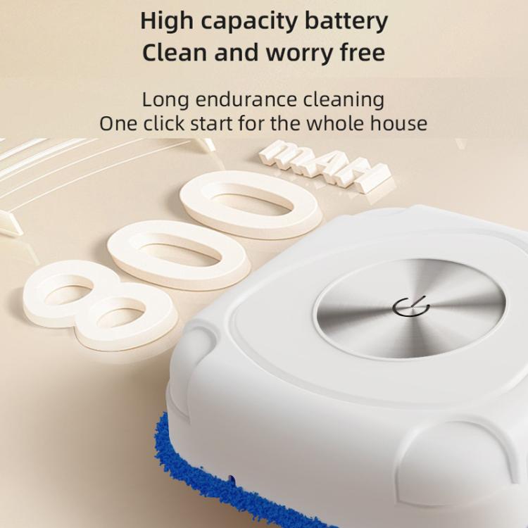 P7 Small Household Intelligent Sweeping Robot Wireless Automatic Floor Mopping Machine, Spec: White With 2 Towels