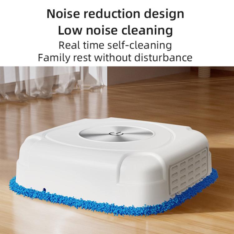 P7 Small Household Intelligent Sweeping Robot Wireless Automatic Floor Mopping Machine, Spec: White With 2 Towels