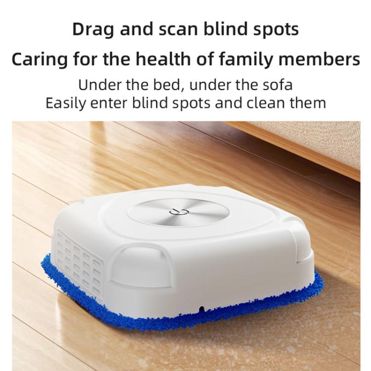 P7 Small Household Intelligent Sweeping Robot Wireless Automatic Floor Mopping Machine, Spec: White With 2 Towels