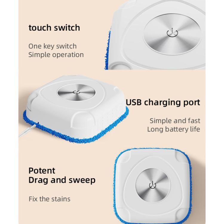 P7 Small Household Intelligent Sweeping Robot Wireless Automatic Floor Mopping Machine, Spec: White With 1 Towel