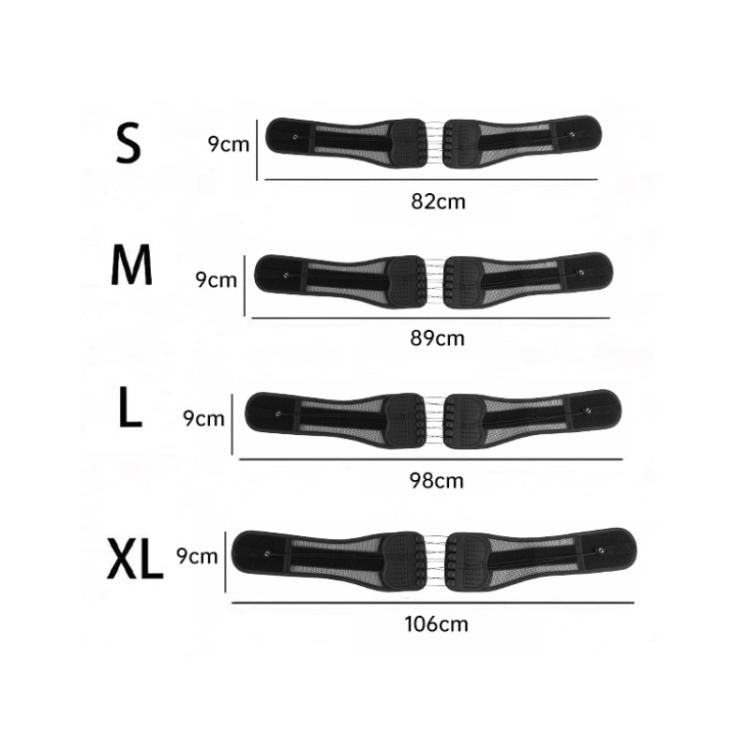 Adjustable Breathable Mesh Lumbar Support Belt With Double Pulleys, Size: S