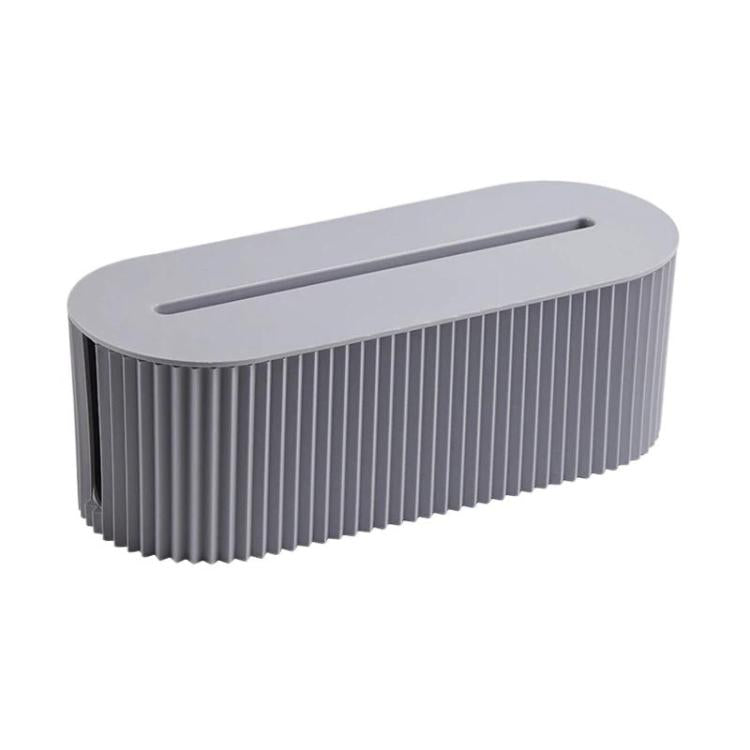 Desktop Wire Management Cable Box Power Socket & Power Cord Storage Cover Box, Spec: Blue