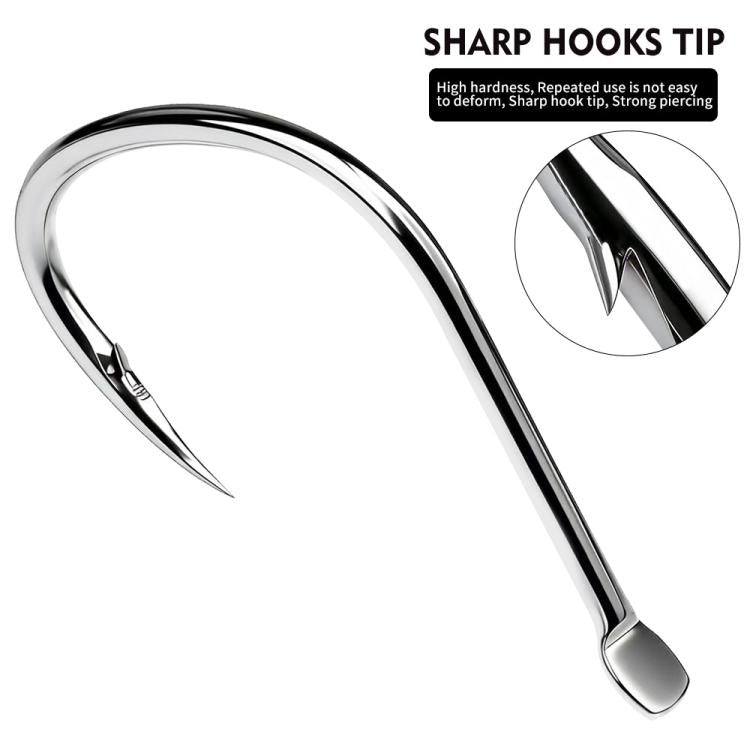 PROBEROS 20pcs Iseama Single Fishing Hooks High Carbon Steel Barbed Octopus Circle Hooks For Saltwater And Freshwater No. 1/0