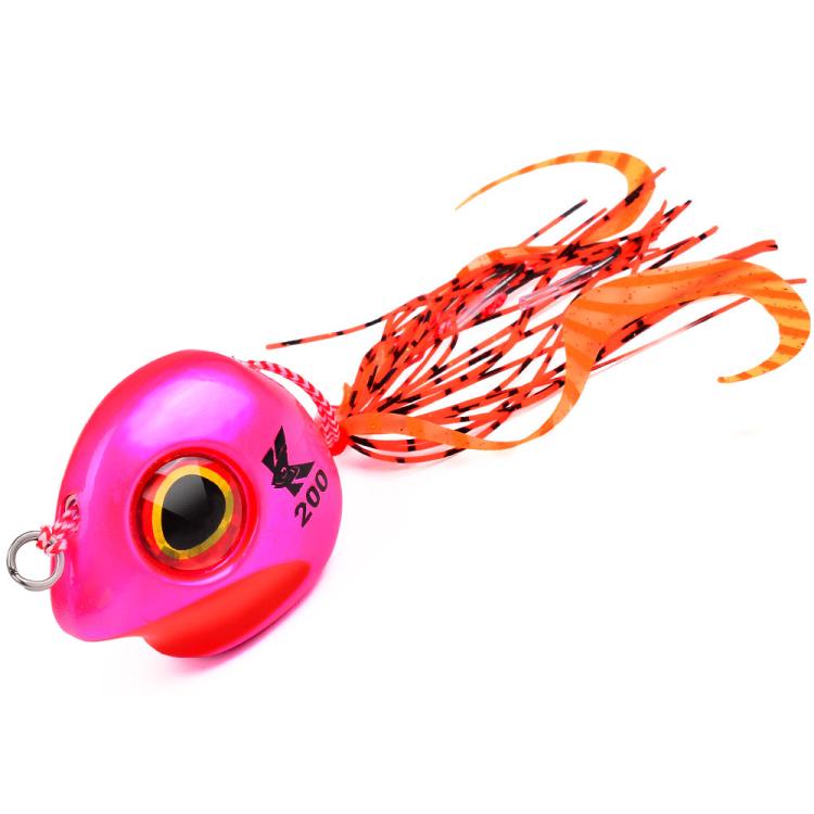 KATYUSHA Kabura Snapper Jig Head 3D Bionic Eyes Tai Rubber Lead Jigs for Bottom Fishing, Grouper, Sea Bream 60G