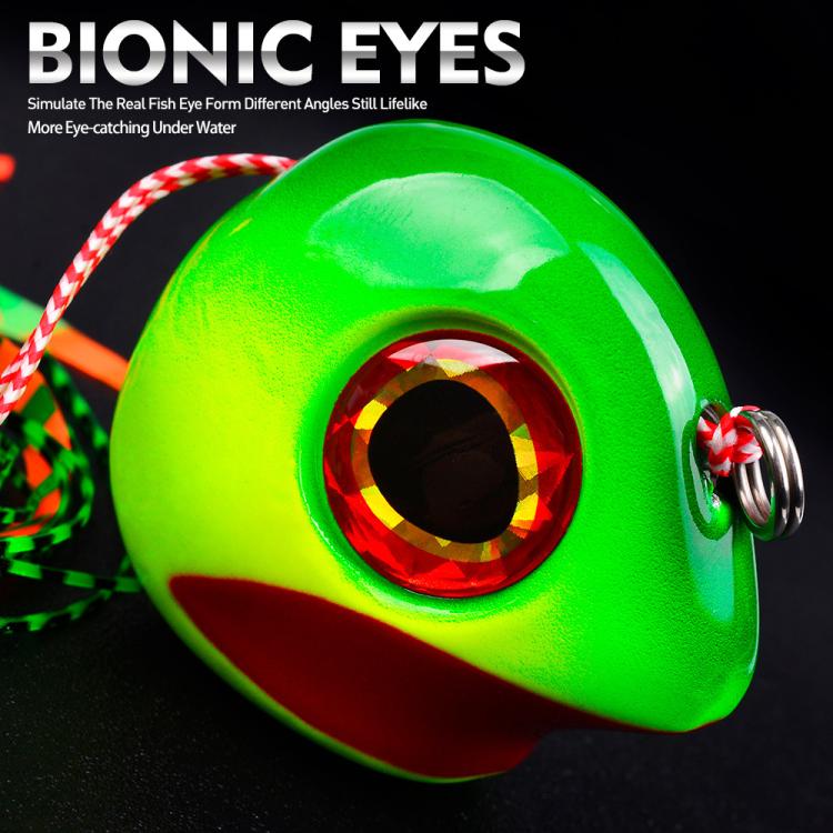 KATYUSHA Kabura Snapper Jig Head 3D Bionic Eyes Tai Rubber Lead Jigs for Bottom Fishing, Grouper, Sea Bream 150G