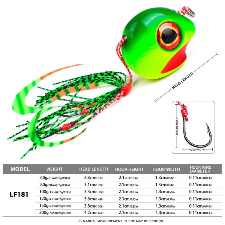 KATYUSHA Kabura Snapper Jig Head 3D Bionic Eyes Tai Rubber Lead Jigs for Bottom Fishing, Grouper, Sea Bream 200G