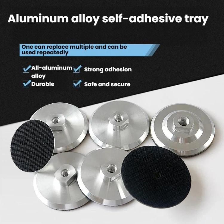 Wet Grinding Discs With Adhesive Backing Aluminum Alloy Suction Cup Self-Adhesive Trays Angle Grinder Heads, Spec: 3mm Thickness 3 inch 8cm M14 Hole