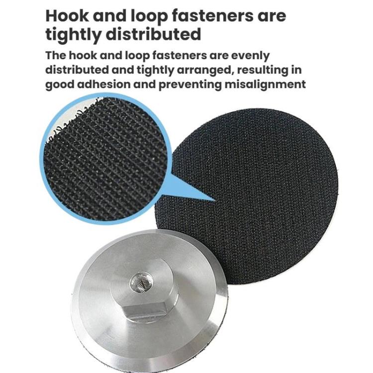 Wet Grinding Discs With Adhesive Backing Aluminum Alloy Suction Cup Self-Adhesive Trays Angle Grinder Heads, Spec: 8mm Thickness 3 inch 8cm M16 Hole