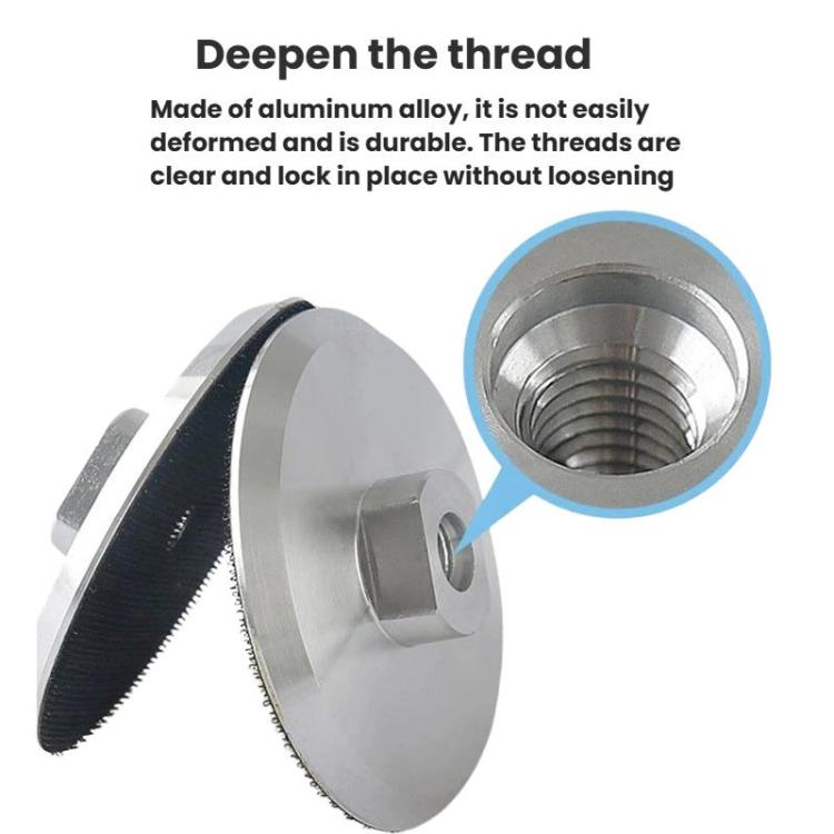 Wet Grinding Discs With Adhesive Backing Aluminum Alloy Suction Cup Self-Adhesive Trays Angle Grinder Heads, Spec: 8mm Thickness 3 inch 8cm M16 Hole