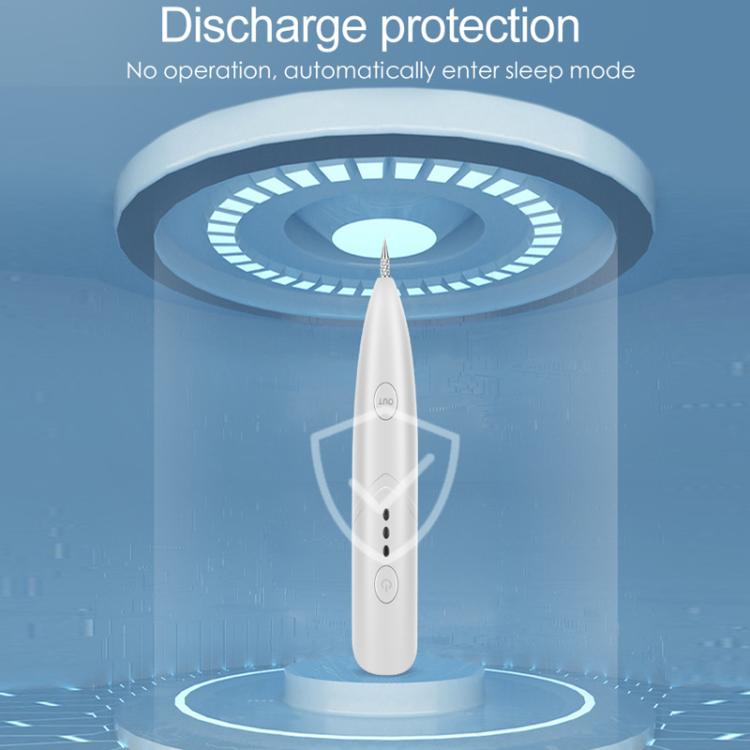 USB Mini Mole Removal Pen Ionized Carbonization Portable Beauty Device - White