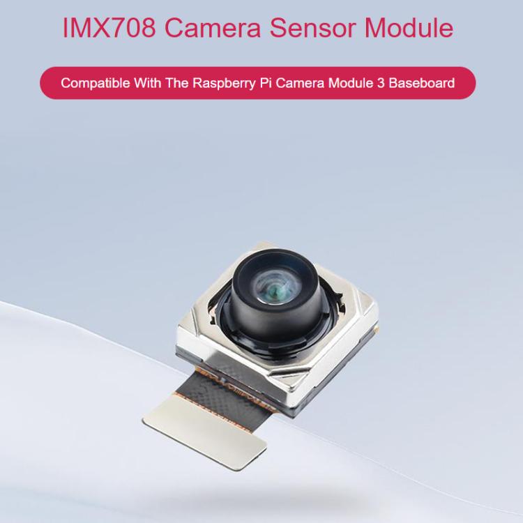 Waveshare 34274 IMX708 Camera Sensor Module, Supports Autofocus, Compatible With The Raspberry Pi Camera Module 3 Baseboard