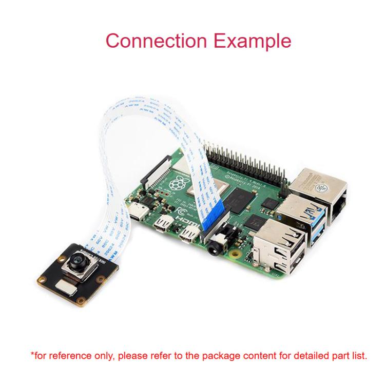 Waveshare 34274 IMX708 Camera Sensor Module, Supports Autofocus, Compatible With The Raspberry Pi Camera Module 3 Baseboard