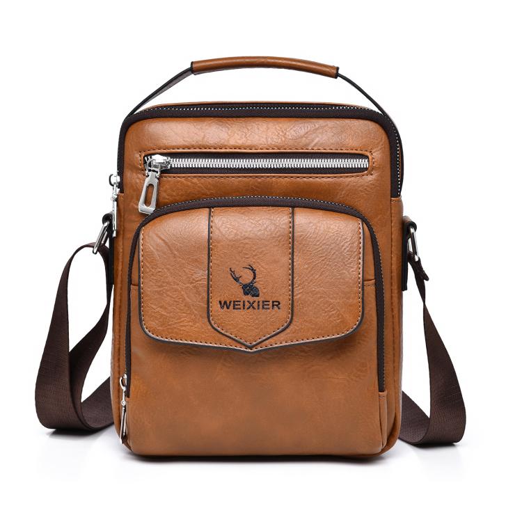 WEIXIER D1105 Men Business Shoulder Bag Retro Commuter Casual Handbag
