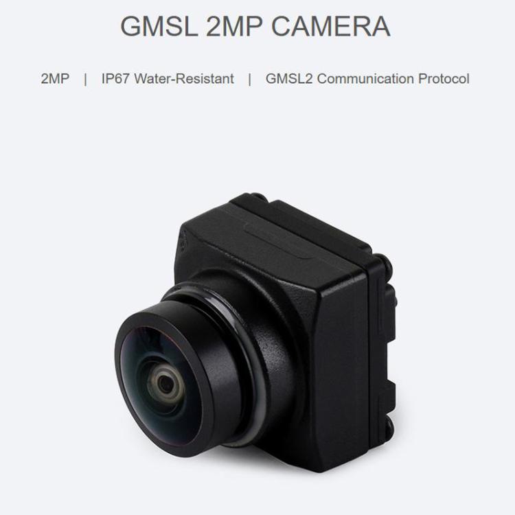 Waveshare 34019 2MP GMSL Camera Module, Automotive-Grade Image Sensor, Built-In ISP, AA Lens, IP67 Protection Degree