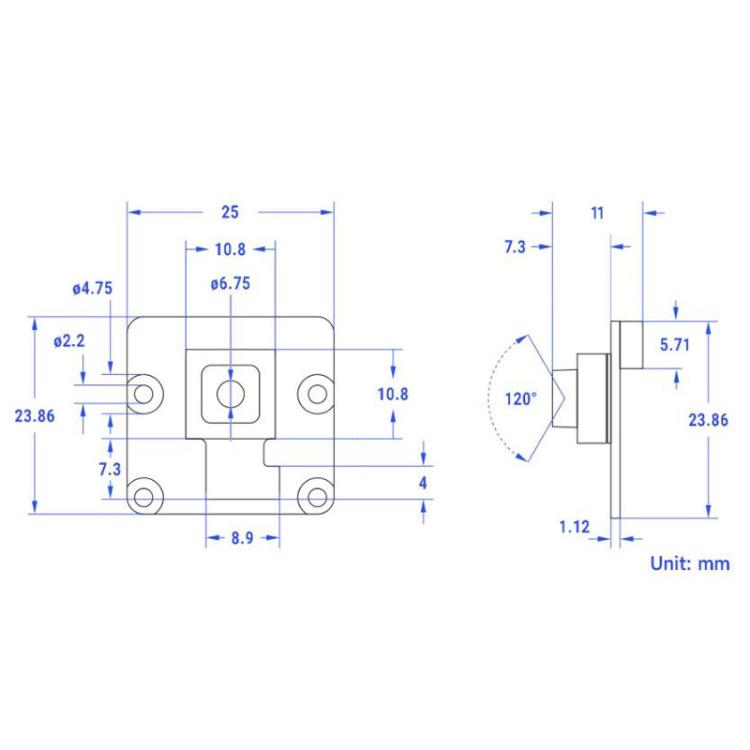Waveshare 34276 IMX708 12MP High Resolution Autofocus Camera,  Compatible With Raspberry Pi Series Boards