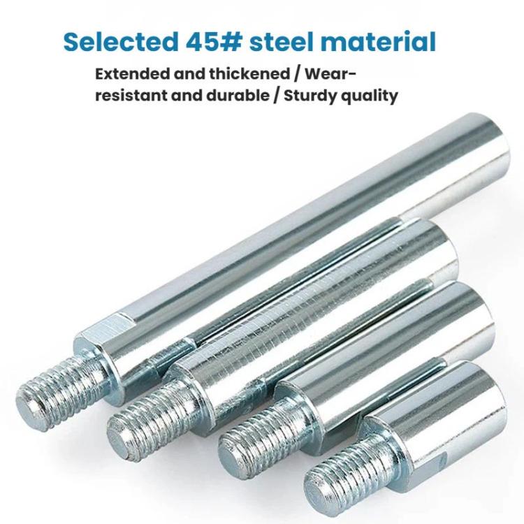 M10 To M10 Angle Grinder Extension Shaft Drilling Grinding Polishing Screw Shaft, Length: 8cm