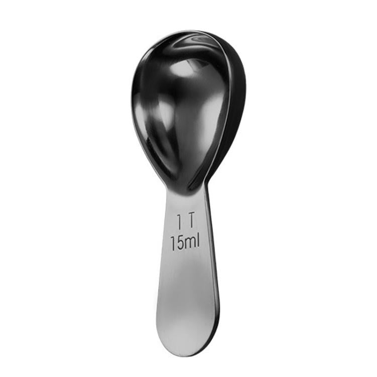 15ml 304 Stainless Steel Thickened Coffee Spoon With Scale Measuring Bean Spoon