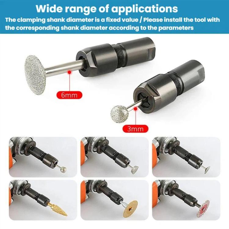3mm Angular Grinder To Straight Grinder Conversion Head Polisher To Electric Grinder Chuck Adapter