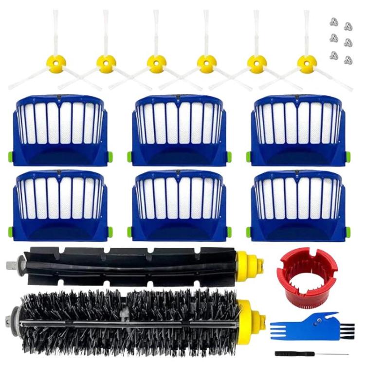 15 in 1 For IRobot Roomba 650 / 600 Series Sweeper Accessories Brush Filter & Triangle Side Brush