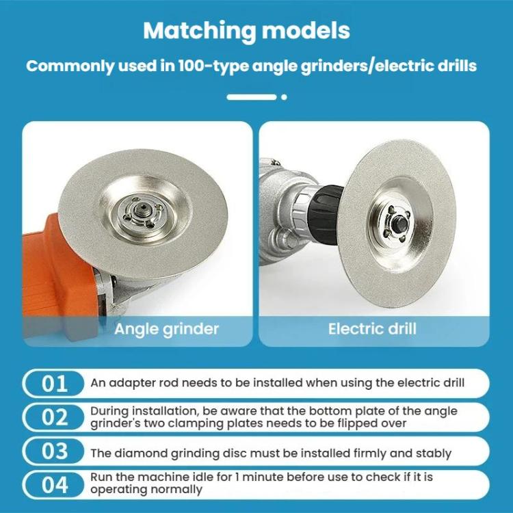 Electroplated Emery Grinding Disc Angle Grinder Grinding Wheel Blade, Spec: Fine Grinding 800 Mesh