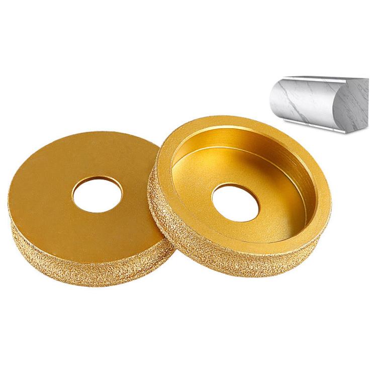 Stone Edge Grinding Wheel Marble Granite Tile Trimming Chamfering Tool, Spec: Rounded Edge 10mm