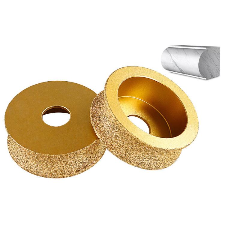 Stone Edge Grinding Wheel Marble Granite Tile Trimming Chamfering Tool, Spec: Rounded Edge 20mm