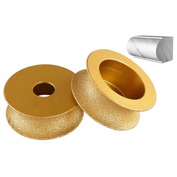 Stone Edge Grinding Wheel Marble Granite Tile Trimming Chamfering Tool, Spec: Rounded Edge 25mm