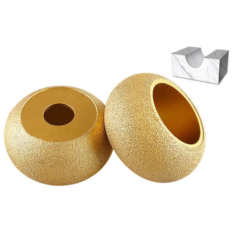 Stone Edge Grinding Wheel Marble Granite Tile Trimming Chamfering Tool, Spec: Roman Column 40mm