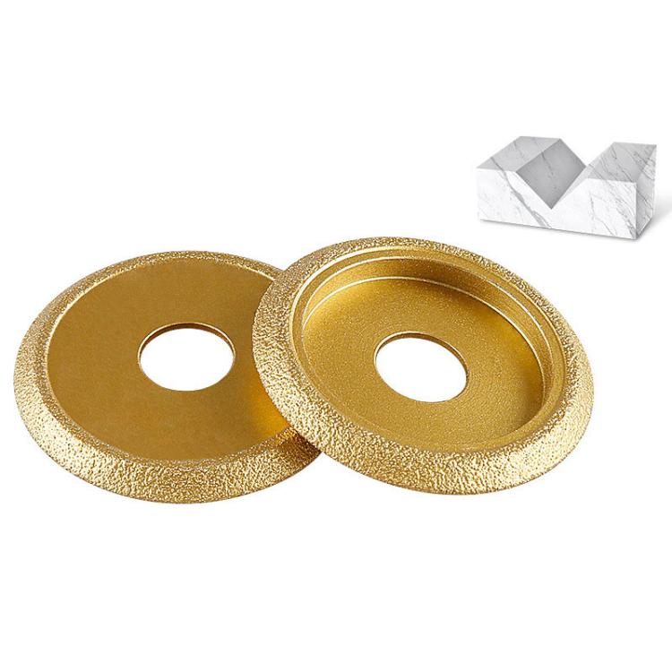 Stone Edge Grinding Wheel Marble Granite Tile Trimming Chamfering Tool, Spec: V-shape 10mm