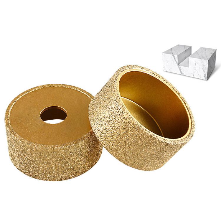 Stone Edge Grinding Wheel Marble Granite Tile Trimming Chamfering Tool, Spec: Flat Wheel 35mm