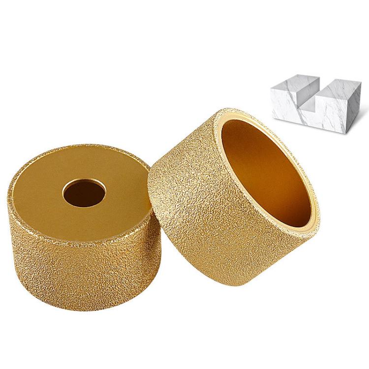 Stone Edge Grinding Wheel Marble Granite Tile Trimming Chamfering Tool, Spec: Flat Wheel 45mm