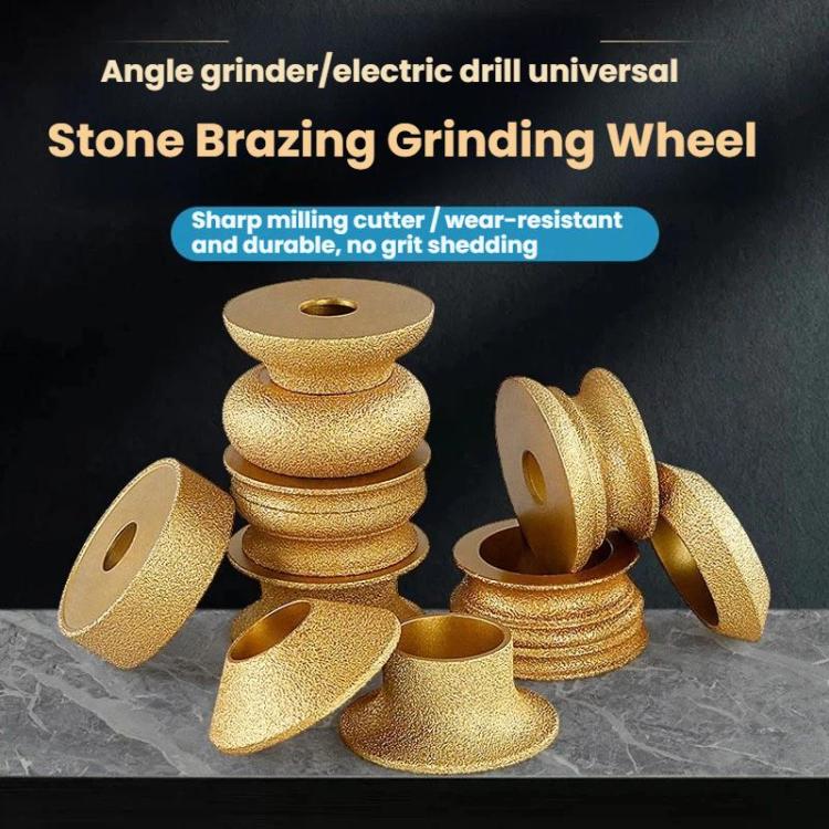 Stone Edge Grinding Wheel Marble Granite Tile Trimming Chamfering Tool, Spec: French Edge 10mm