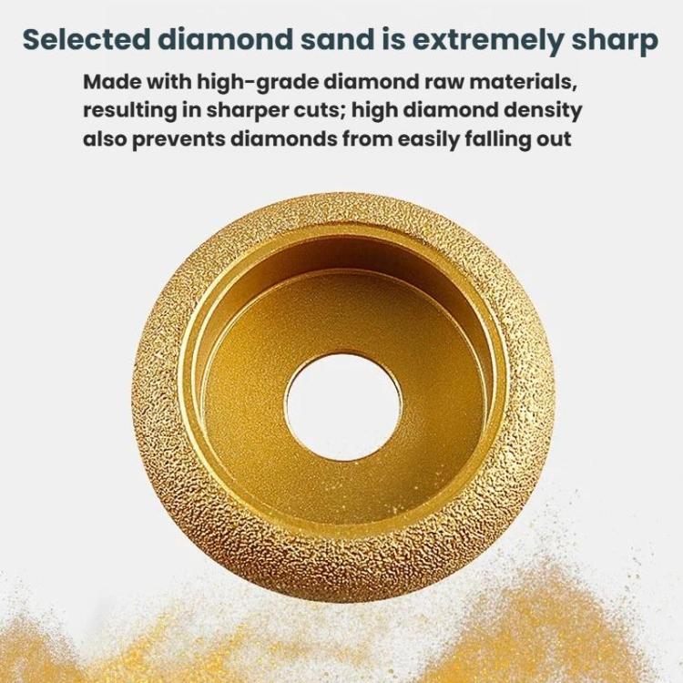 Stone Edge Grinding Wheel Marble Granite Tile Trimming Chamfering Tool, Spec: Duckbill 20mm