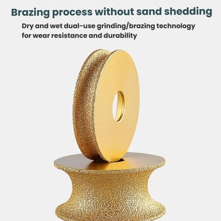 Stone Edge Grinding Wheel Marble Granite Tile Trimming Chamfering Tool, Spec: French Edge 20mm