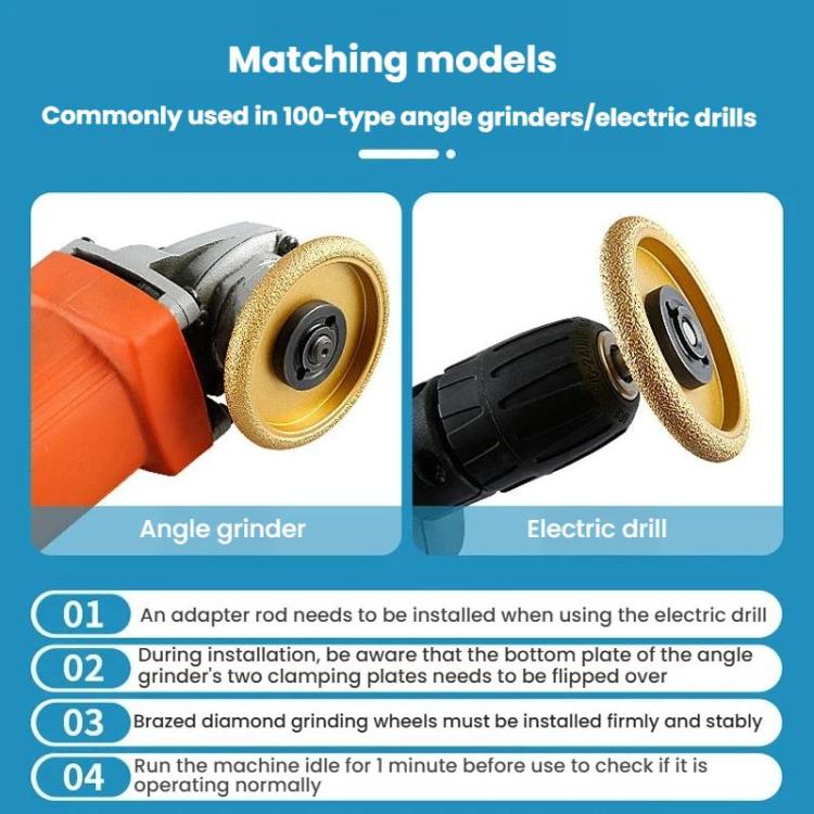 Stone Edge Grinding Wheel Marble Granite Tile Trimming Chamfering Tool, Spec: French Edge 15mm